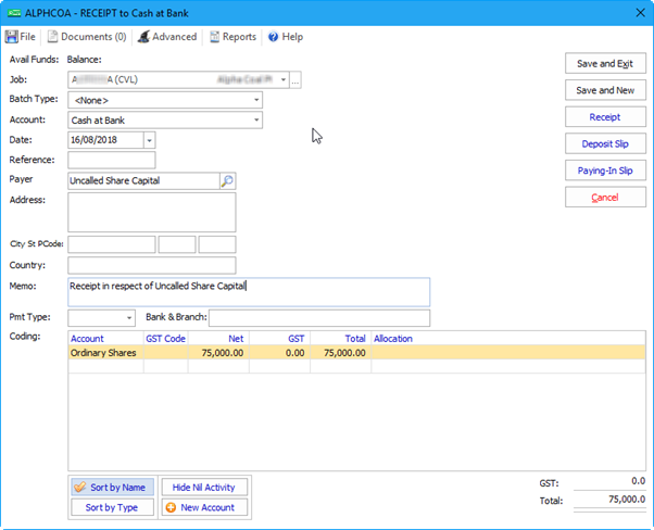 How should I enter a receipt for unpaid share capital in Insol? – Aryza ...