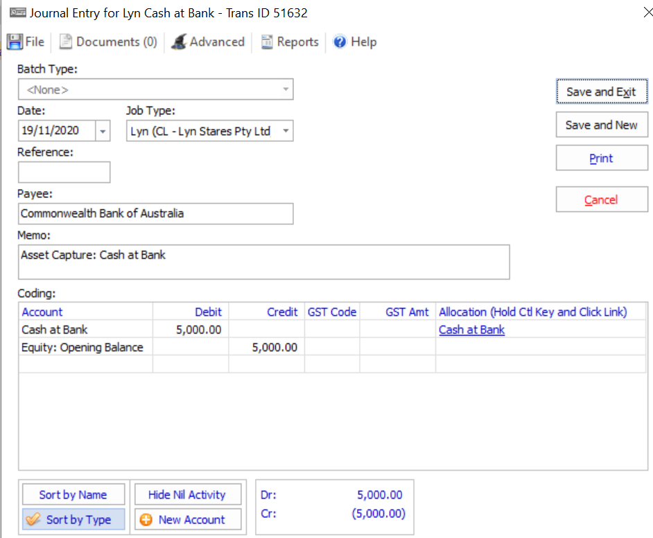 Recording Cash at Bank on Appointment – Aryza Australia